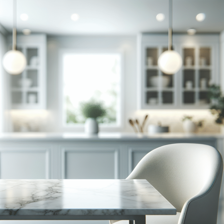 Transformez votre cuisine avec une crédence imitation marbre au style contemporain