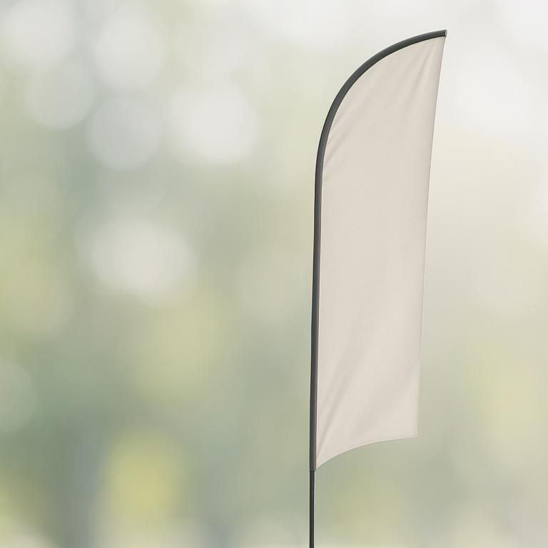 Drapeau publicitaire impactant pour dominer votre visibilité locale efficacement